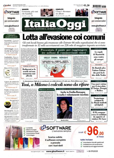 Italia oggi : quotidiano di economia finanza e politica